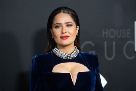 salma hayek bathing suit gucci|Salma Hayek Wears Gucci Swimsuit, Jokes About House of .